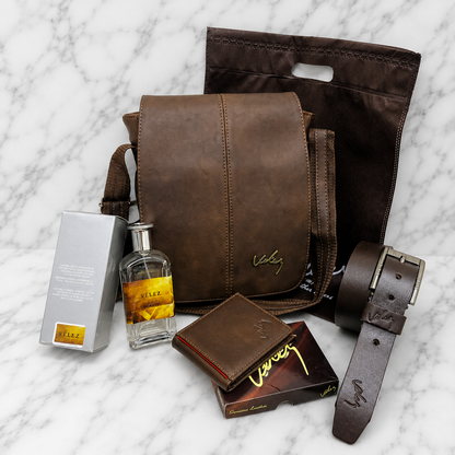 COMBO DE BOLSO  Y ACCESORIOS PARA HOMBRE  INCLUYE PERFUME!
