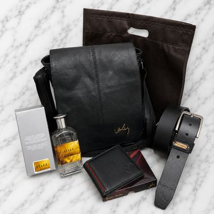 COMBO DE BOLSO  Y ACCESORIOS PARA HOMBRE  INCLUYE PERFUME!